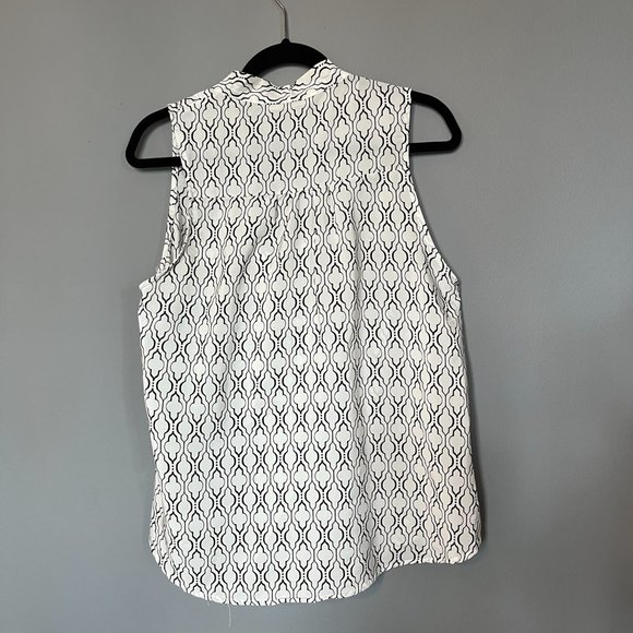 Astrid Spade Print Tie Neck Blouse - Picture 3 of 3